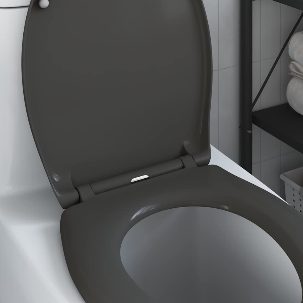 Asiento de WC Antracita 47 x 37 x 4 cm Duroplast