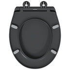 Asiento de WC Antracita 47 x 37 x 4 cm Duroplast