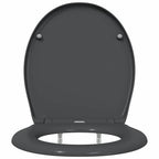 Asiento de WC Antracita 47 x 37 x 4 cm Duroplast