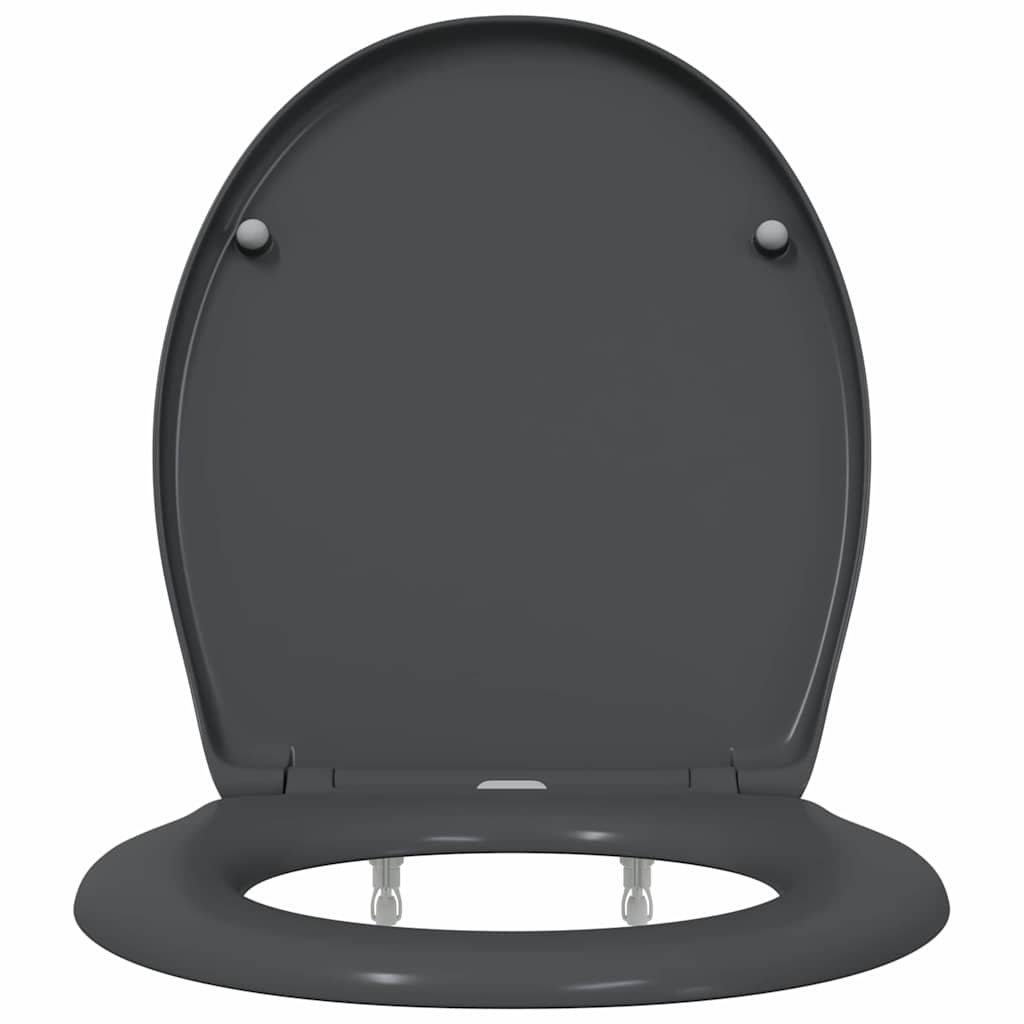 Asiento de WC Antracita 47 x 37 x 4 cm Duroplast