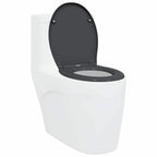 Asiento de WC Antracita 47 x 37 x 4 cm Duroplast