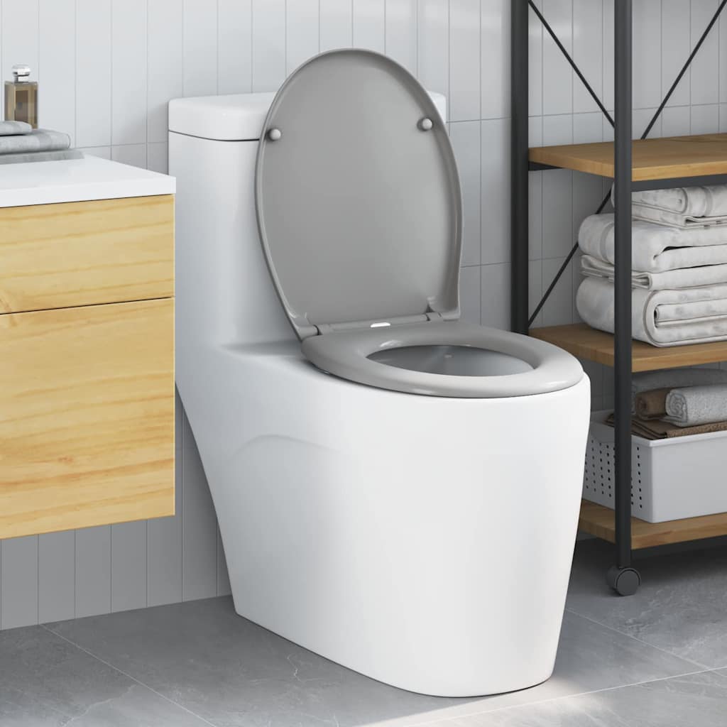 Asiento de WC Antracita 47 x 37 x 4 cm Duroplast