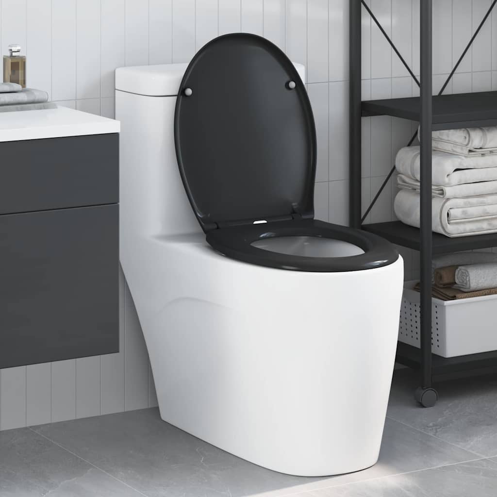 Asiento de WC Antracita 47 x 37 x 4 cm Duroplast