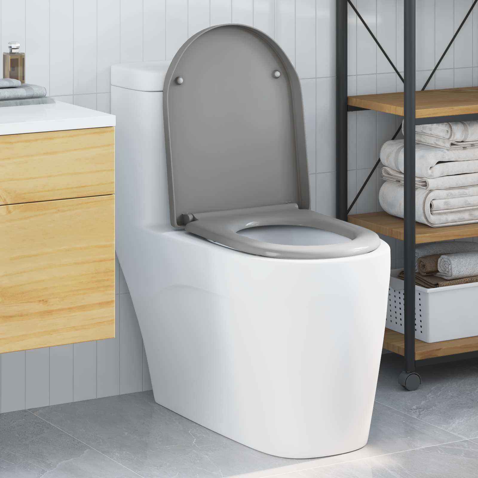Asiento de WC 49 x 36 x 4 cm Duroplast