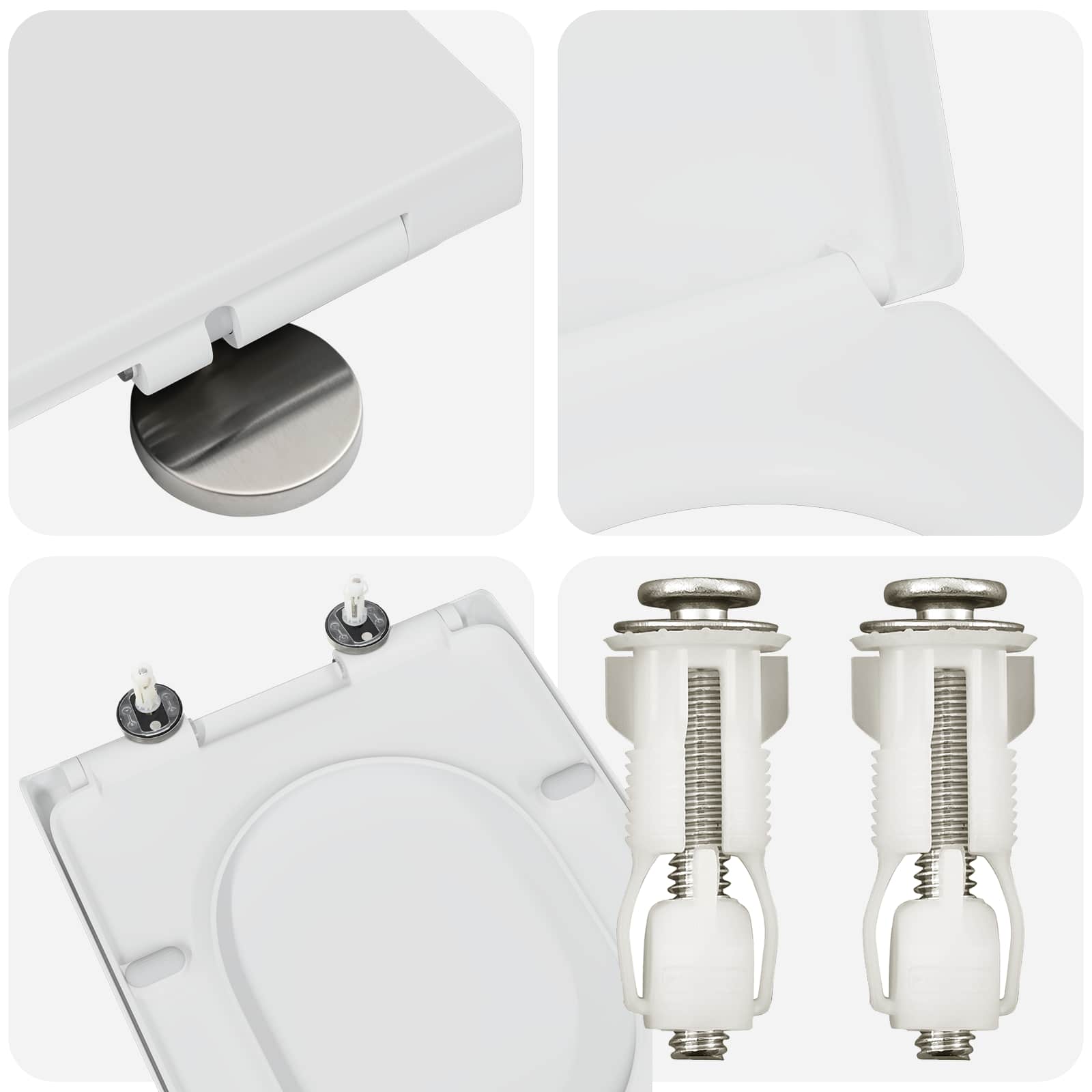 Asiento de WC 49 x 36 x 4 cm Duroplast
