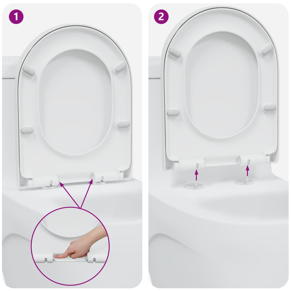 Asiento de WC 49 x 36 x 4 cm Duroplast