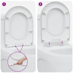 Asiento de WC 49 x 36 x 4 cm Duroplast