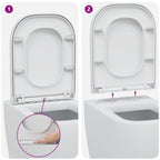 Asiento de WC 47,5 x 35 x 3,6 cm Duroplast