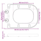 Asiento de WC 47,5 x 35 x 3,6 cm Duroplast