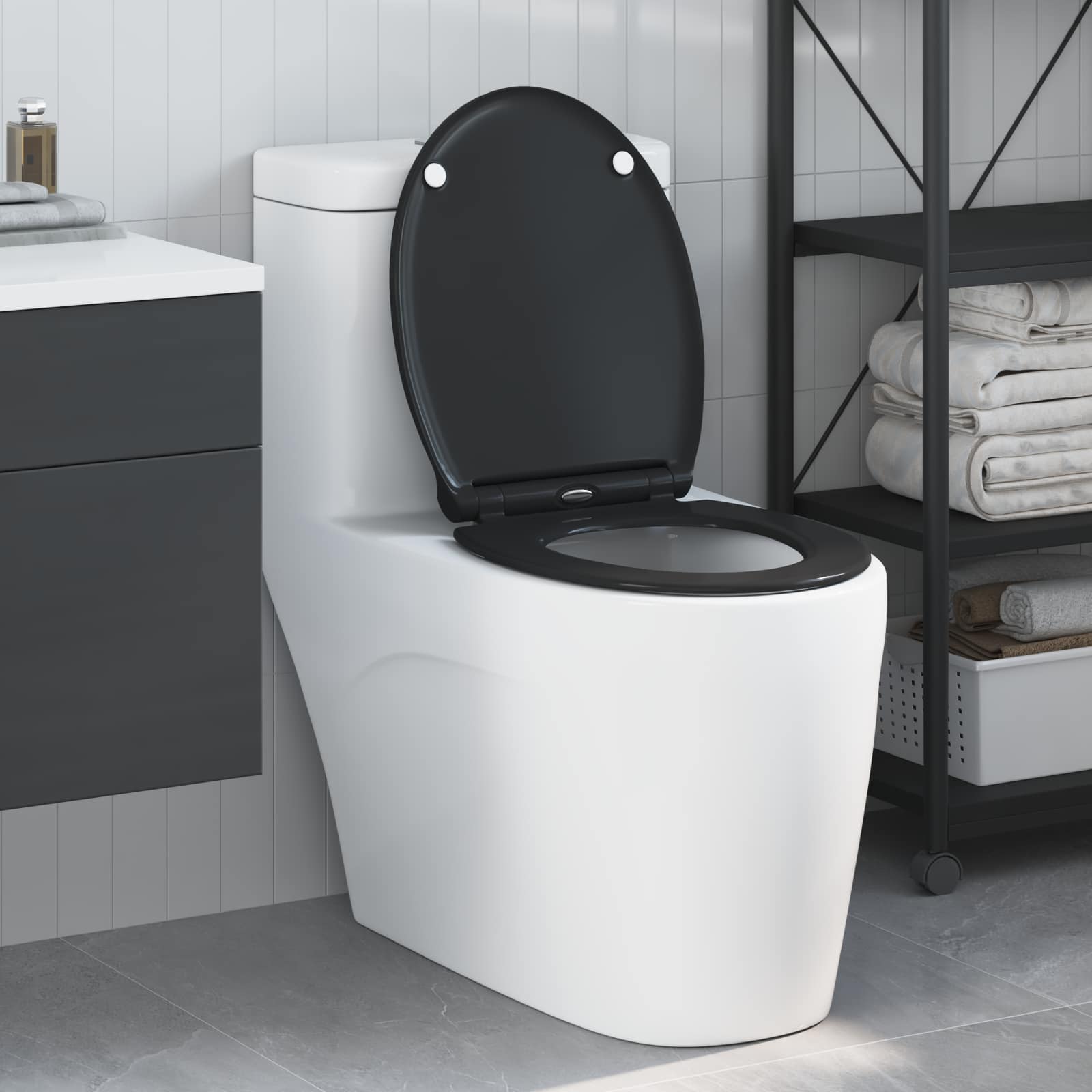 Asiento de WC 47 x 37,5 x 3,8 cm Duroplast
