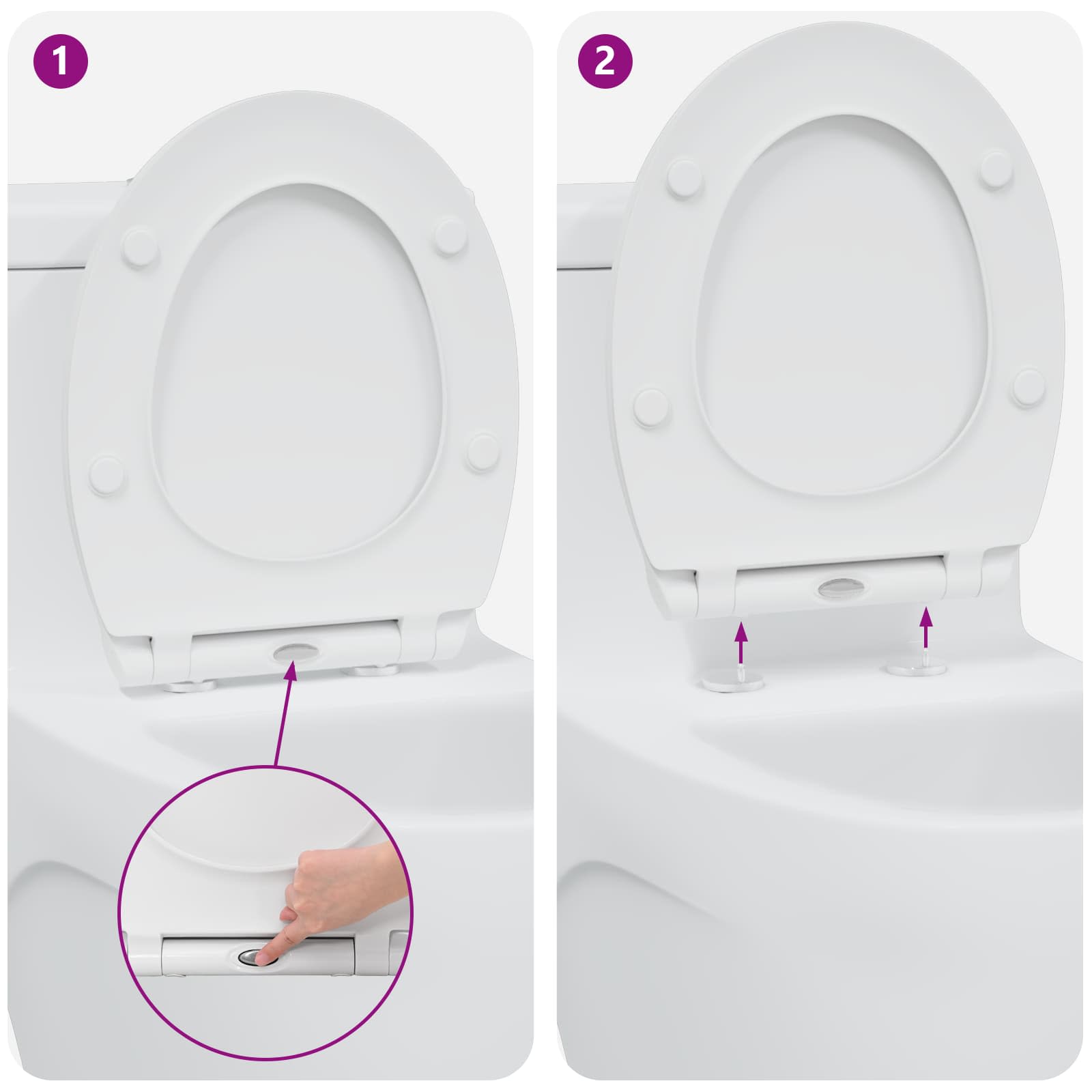 Asiento de WC 47 x 37,5 x 3,8 cm Duroplast
