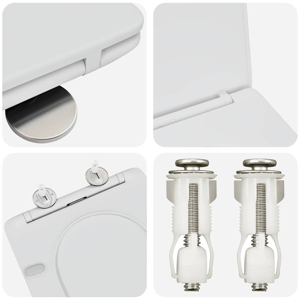 Asiento de WC 47 x 36 x 3,4 cm Duroplast
