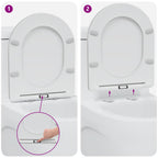 Asiento de WC 47 x 36 x 3,4 cm Duroplast