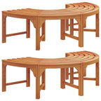 Banco de Árbol 2 pcs Natural 160 x 80 x 45cm