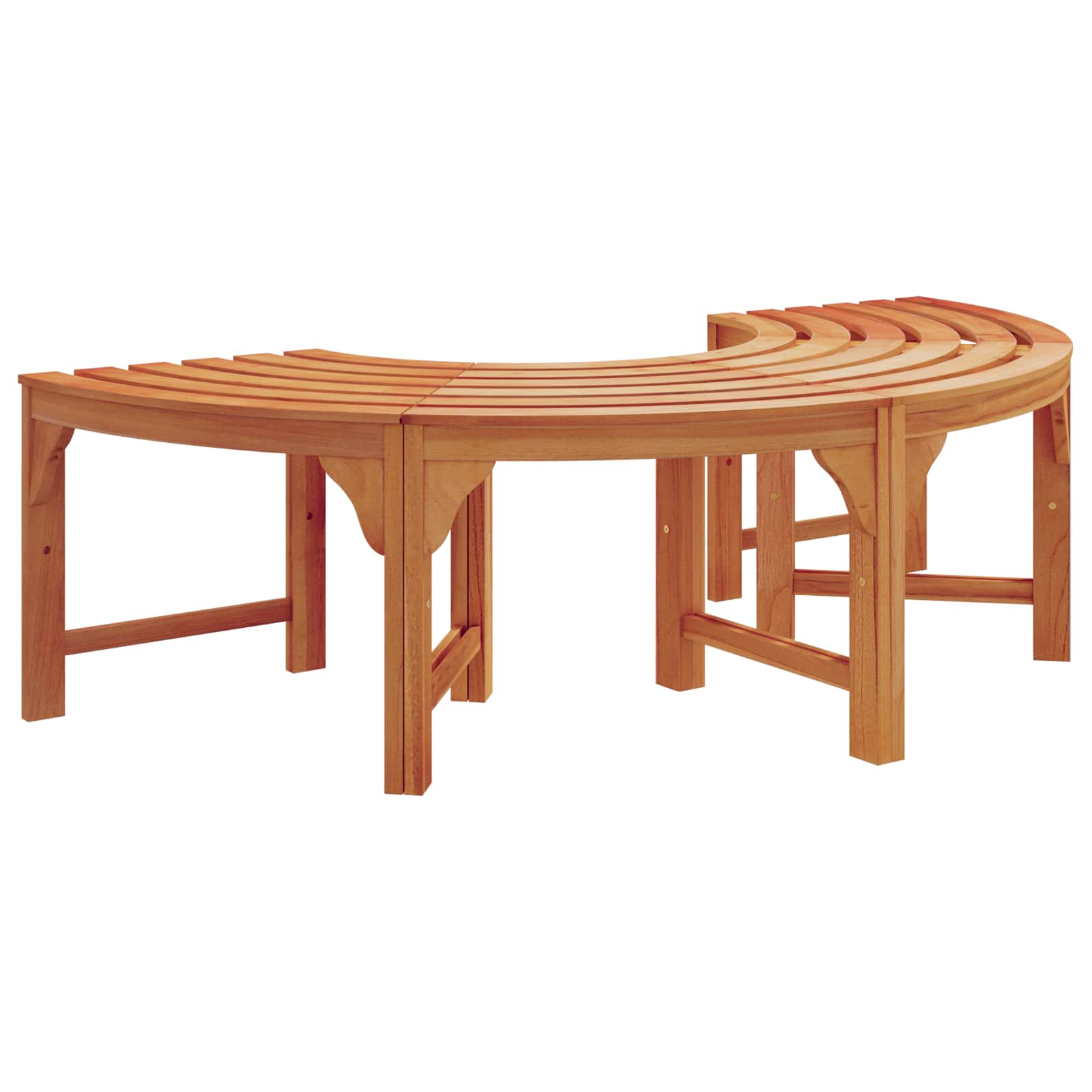 Banco de Árbol 2 pcs Natural 160 x 80 x 45cm