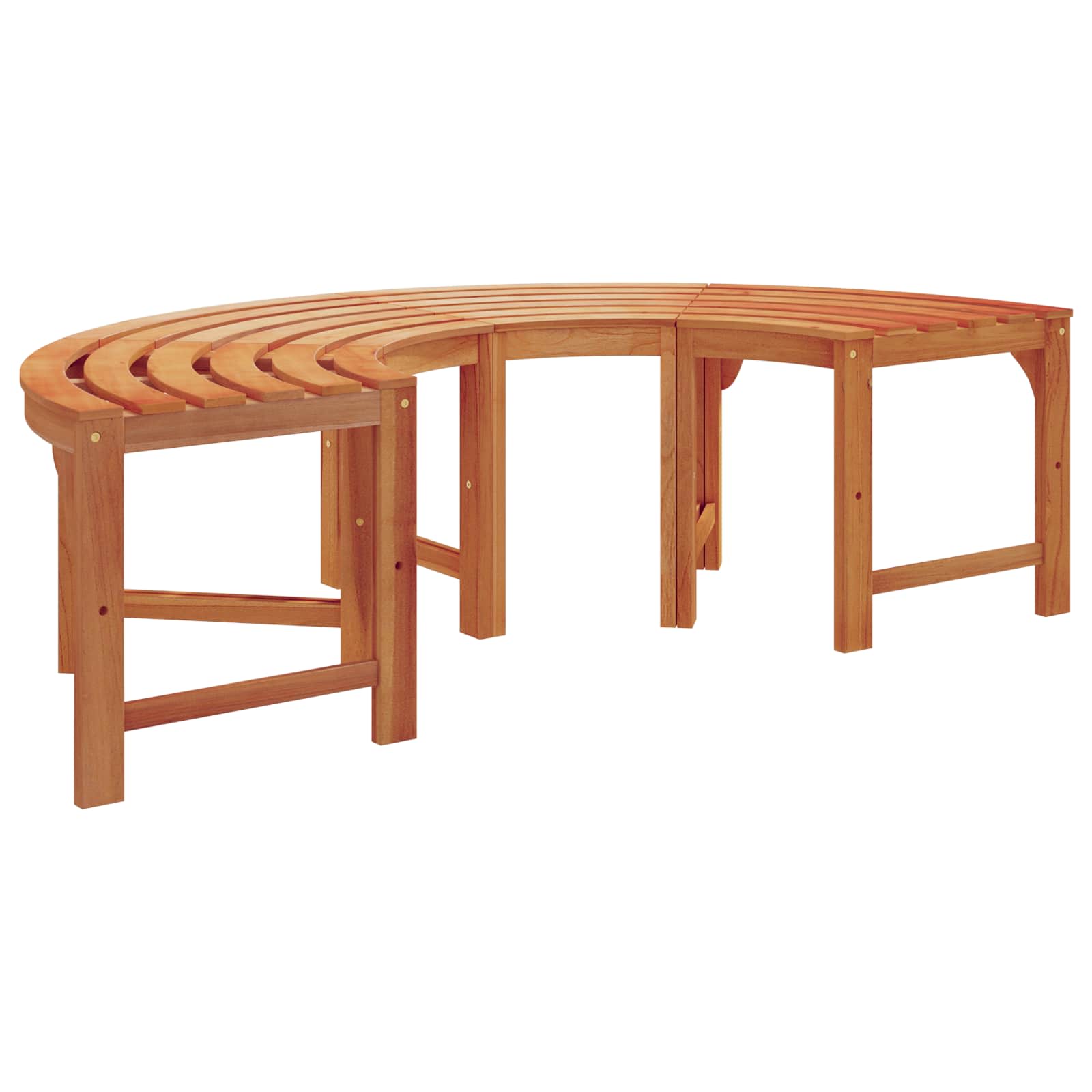 Banco de Árbol 2 pcs Natural 160 x 80 x 45cm