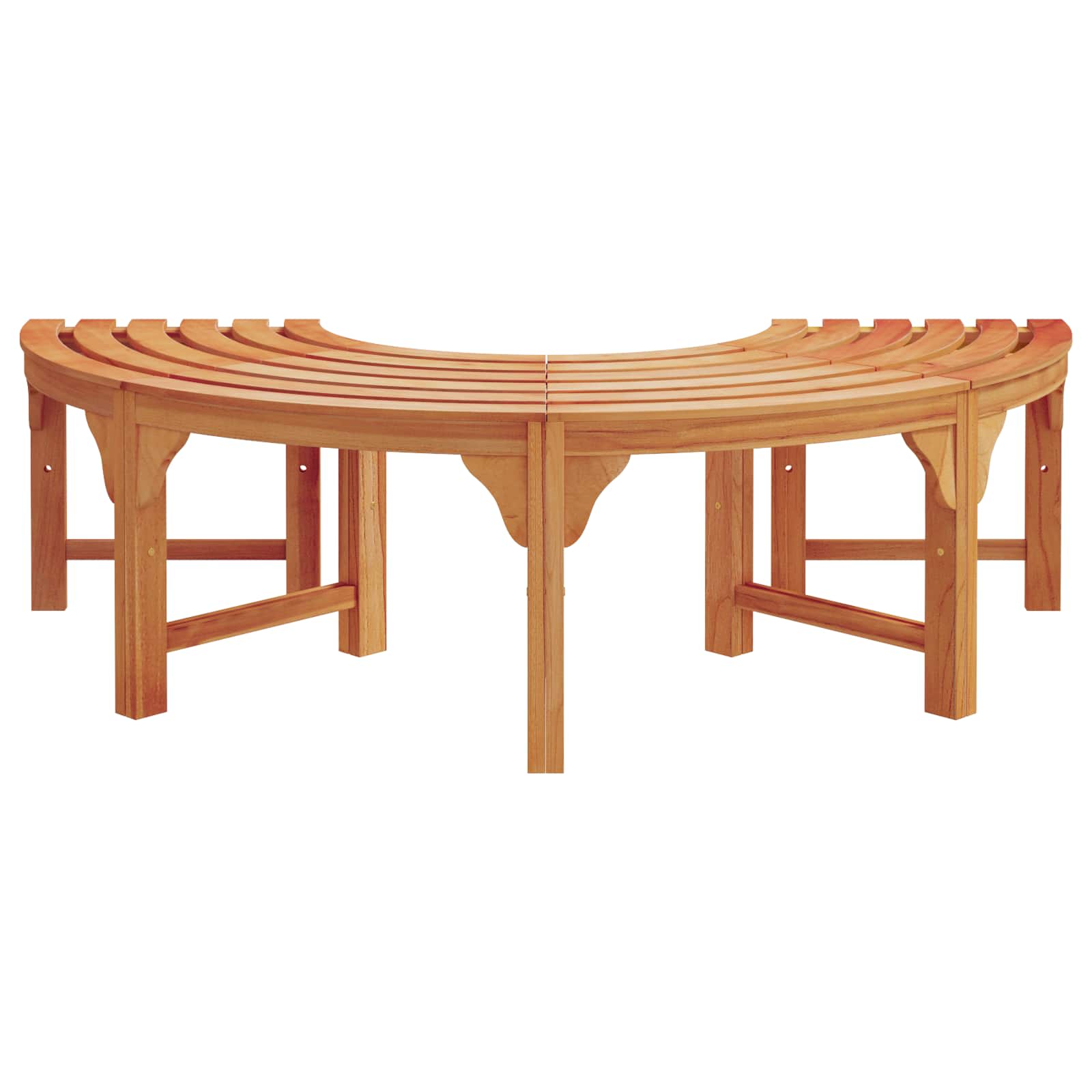 Banco de Árbol 2 pcs Natural 160 x 80 x 45cm