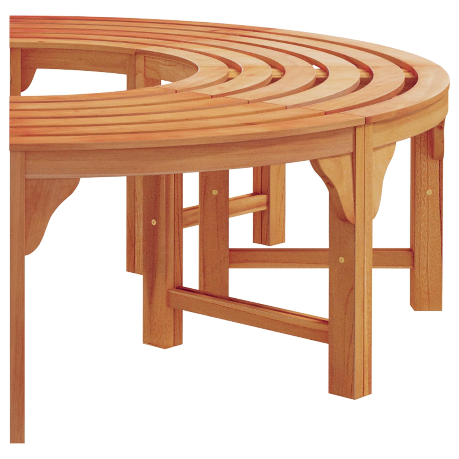 Banco de Árbol 2 pcs Natural 160 x 80 x 45cm