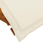 Tumbona con cojín 2 pcs Marrón Madera de Acacia Sólida