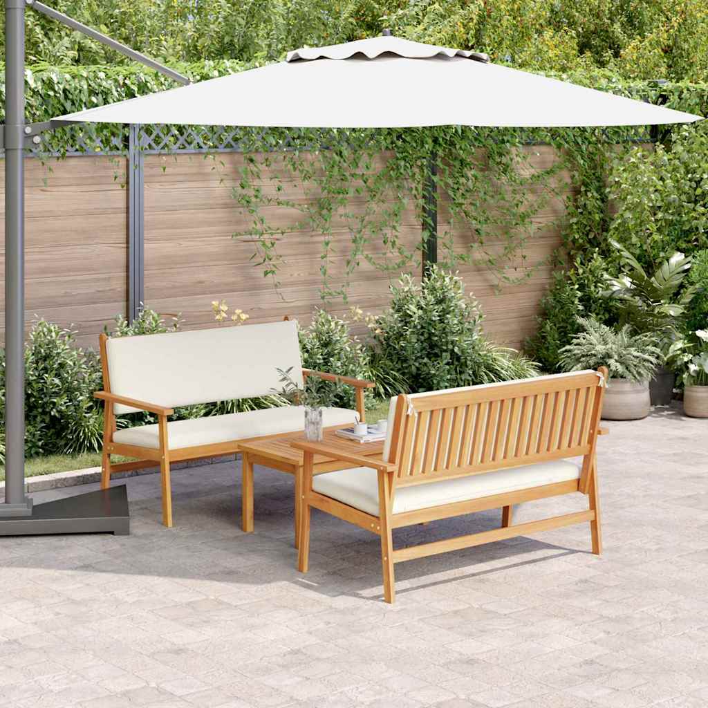 Conjunto de sofás de jardín 3 pcs Antracita