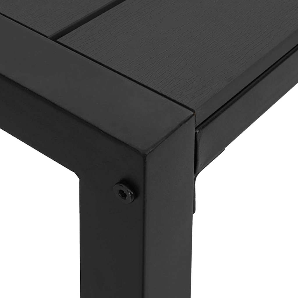 Conjunto de Comedor de Jardín 3 pcs Antracita Acero