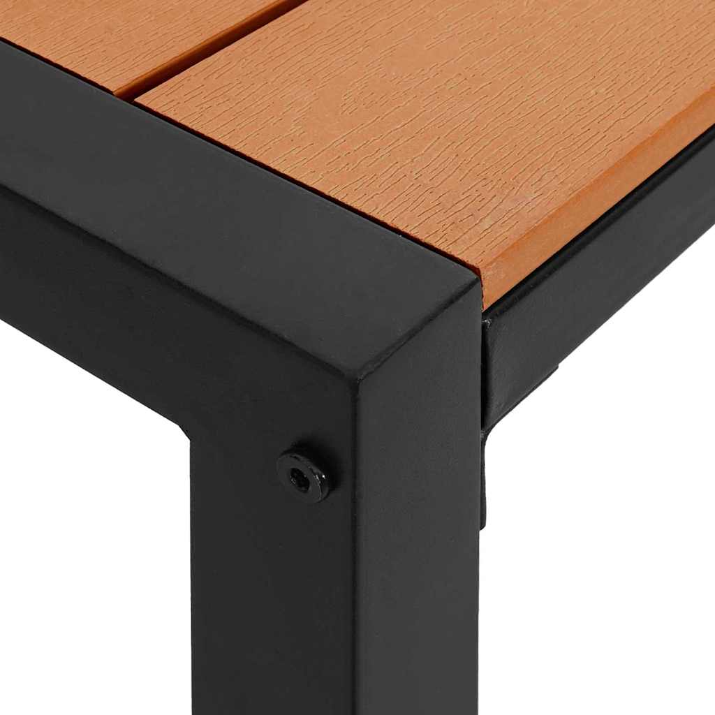 Banco de jardín Marrón 100 x 28 x 45cm Acero