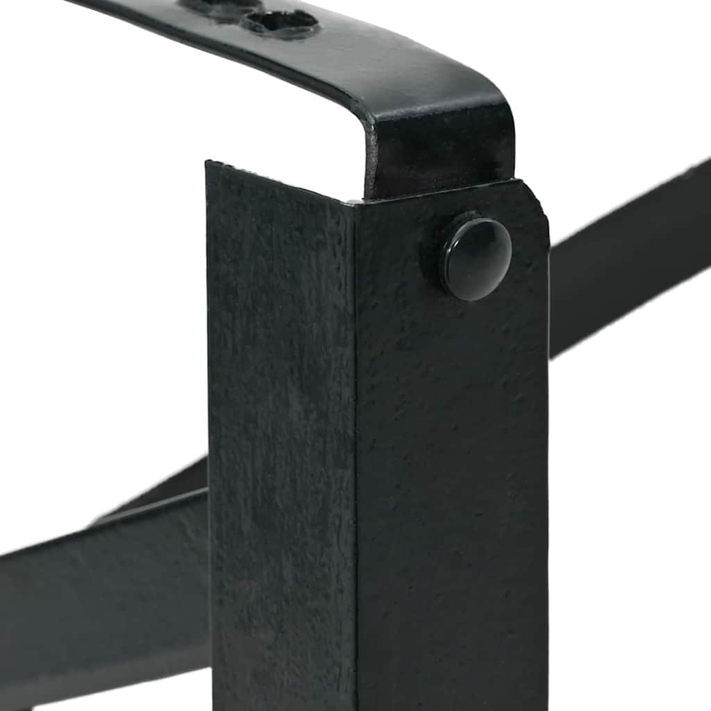 Pierna de Mesa de Cerveza 2 pcs Negro 39 x 3 x 75 cm