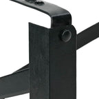 Pierna de Mesa de Cerveza 2 pcs Negro 39 x 3 x 75 cm