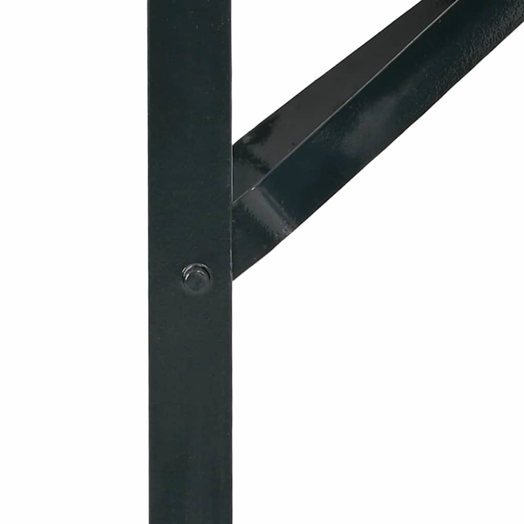 Pierna de Mesa de Cerveza 2 pcs Negro 39 x 3 x 75 cm