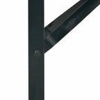 Pierna de Mesa de Cerveza 2 pcs Negro 39 x 3 x 75 cm