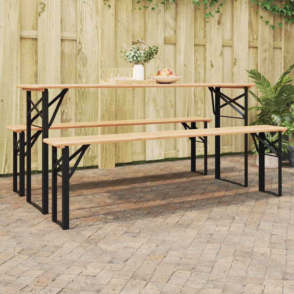 Pierna de Mesa de Cerveza 2 pcs Negro 39 x 3 x 75 cm