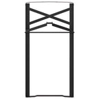 Pierna de Mesa de Cerveza 2 pcs Negro 39 x 3 x 75 cm