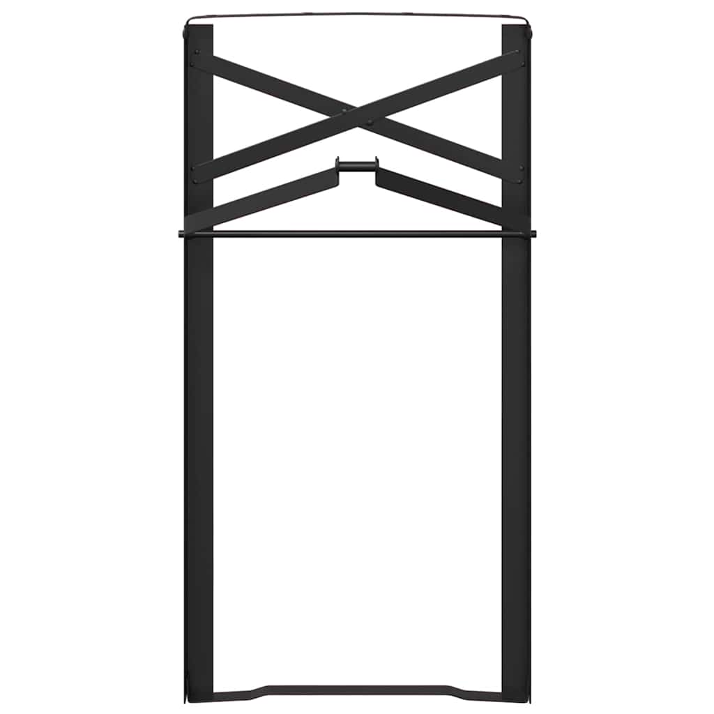 Pierna de Mesa de Cerveza 2 pcs Negro 39 x 3 x 75 cm