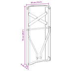 Pierna de Mesa de Cerveza 2 pcs Negro 39 x 3 x 75 cm