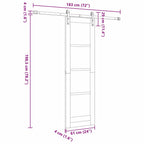 Puerta Corredera ORKDAL 61 x 198,5 cm