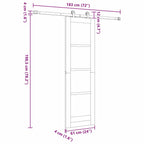 Puerta Corredera ORKDAL 61 x 198,5 cm