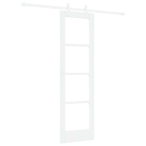 Puerta Corredera 61 x 198,5 cm Madera de pino maciza y vidrio