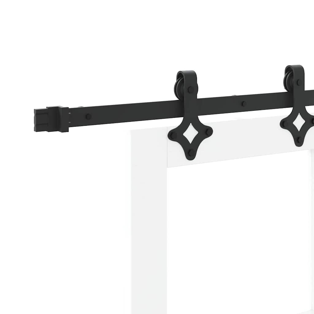 Puerta Corredera 61 x 198,5 cm Madera de pino maciza y vidrio