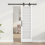 Puerta Corredera 61 x 198,5 cm Madera de pino maciza y vidrio