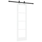 Puerta Corredera 61 x 198,5 cm Madera de pino maciza y vidrio