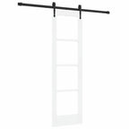 Puerta Corredera 61 x 198,5 cm Madera de pino maciza y vidrio