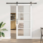 Puerta Corredera 61 x 198,5 cm Madera de pino maciza y vidrio