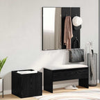 Conjunto de muebles de recibidor 5 pcs Madera de ingeniería