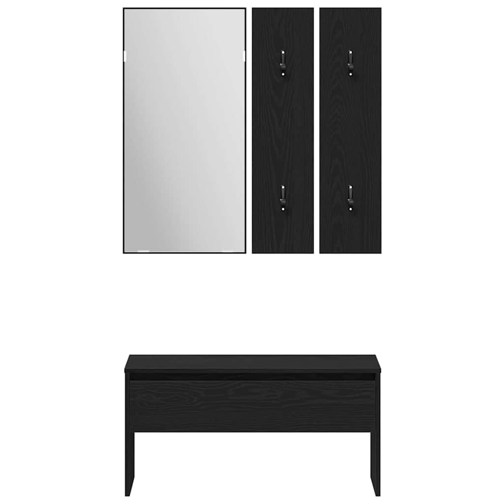 Conjunto de muebles de recibidor 5 pcs Madera de ingeniería