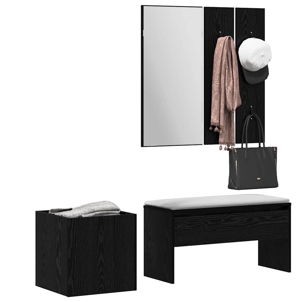 Conjunto de muebles de recibidor 5 pcs Madera de ingeniería