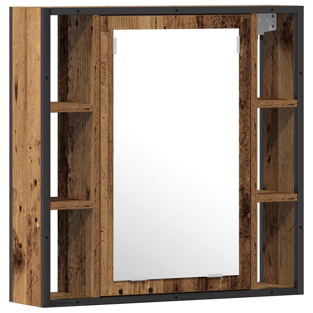 Juego de muebles de baño 2 pcs Marrón Madera contrachapada