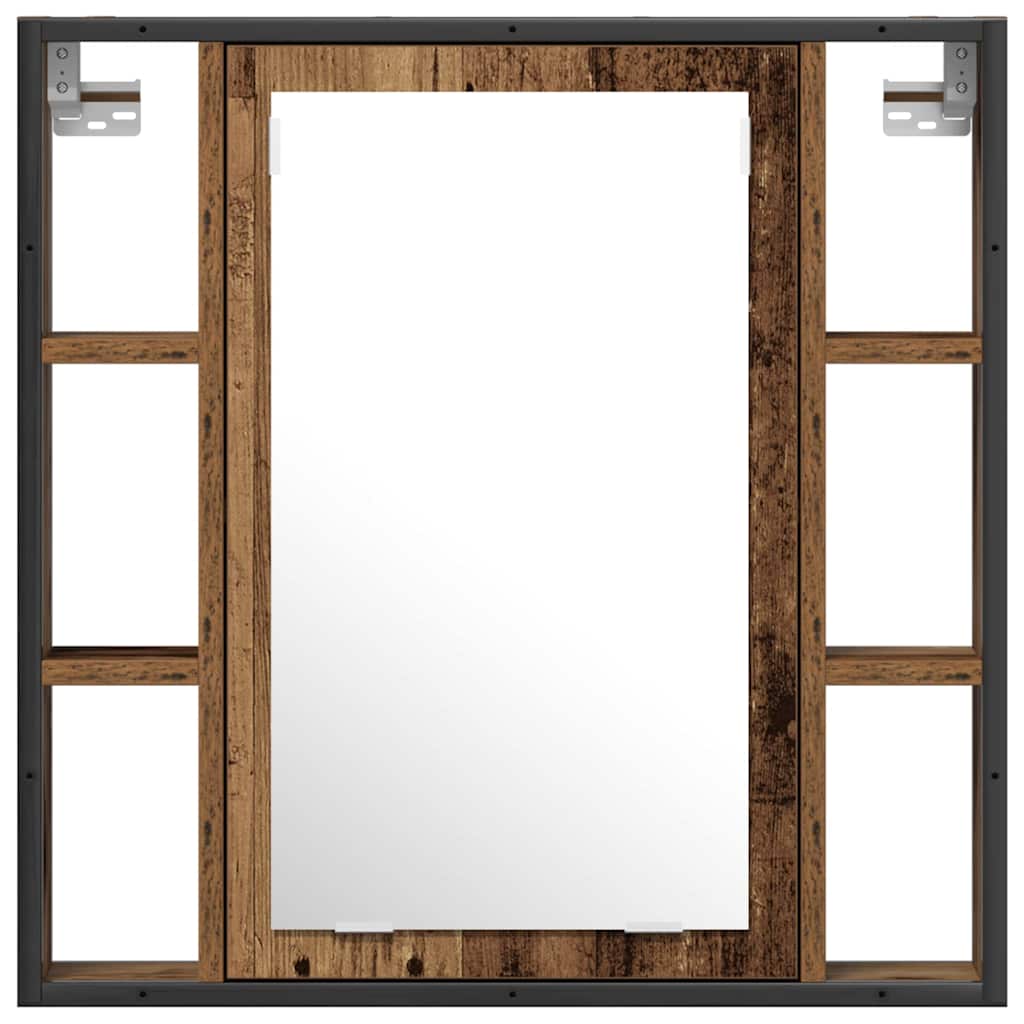 Juego de muebles de baño 2 pcs Marrón Madera contrachapada