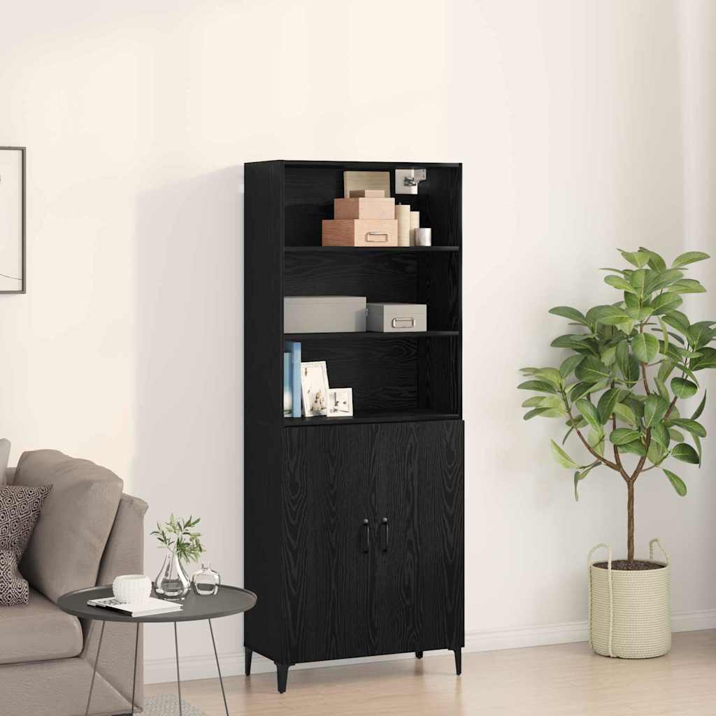 Aparador alto Roble Negro 69,5 x 32,5 x 180 cm