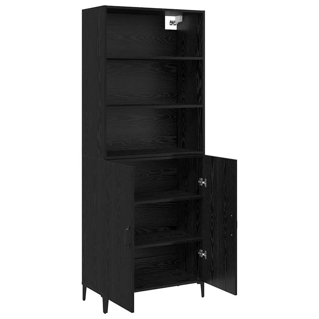 Aparador alto Roble Negro 69,5 x 32,5 x 180 cm