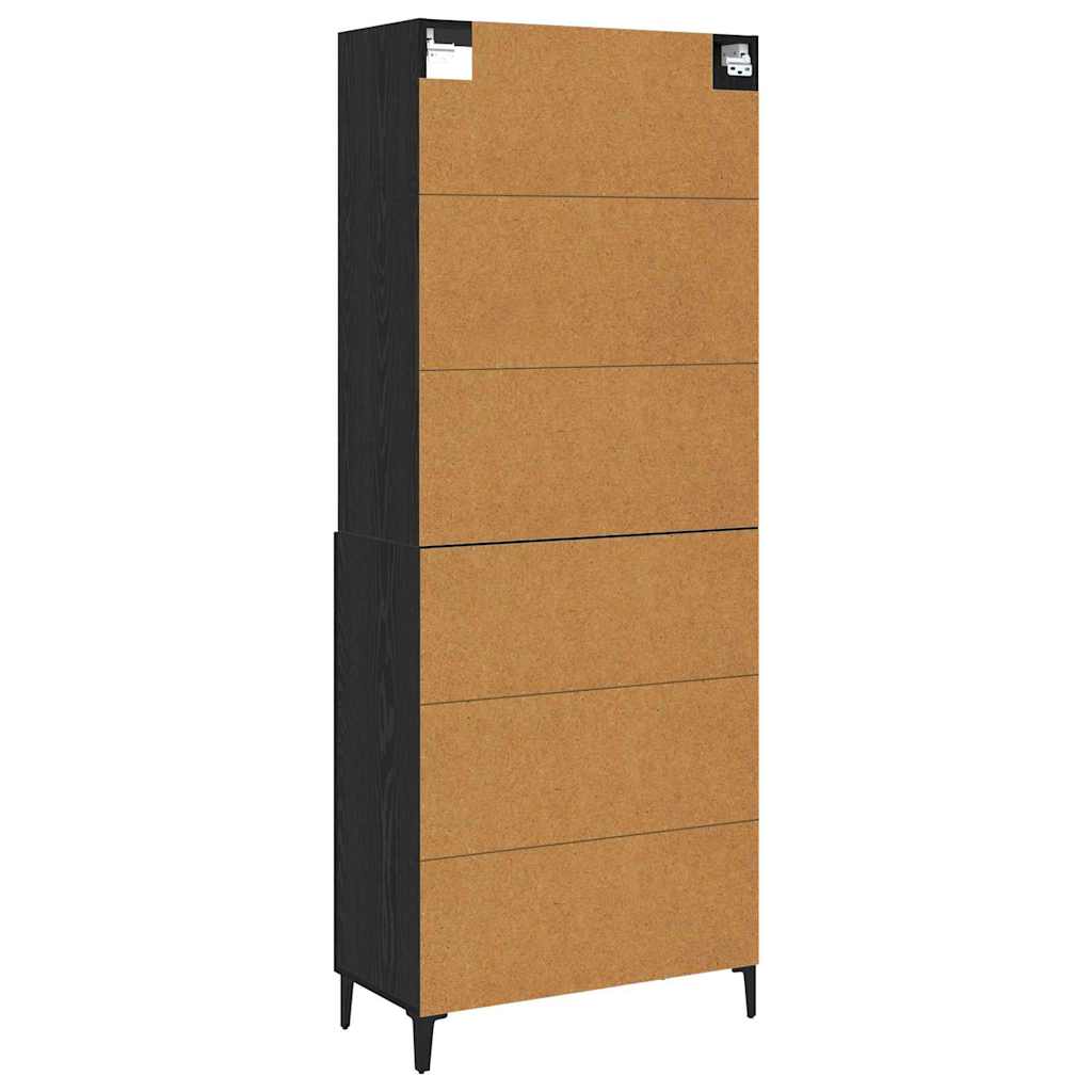 Aparador alto Roble Negro 69,5 x 32,5 x 180 cm